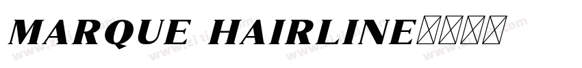 marque hairline字体转换
